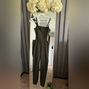 Olive Green Women's activewear jumpsuits